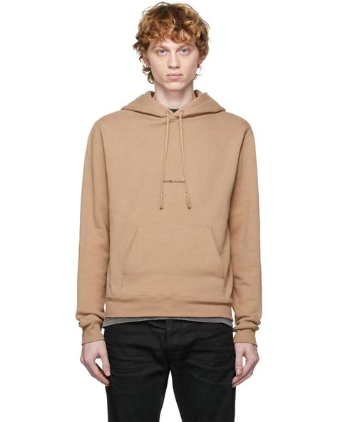 saint laurent hoodie beige.